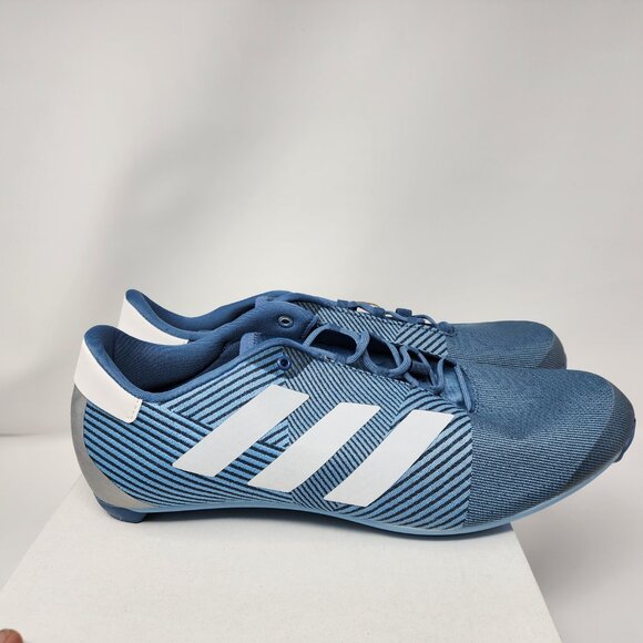 Adidas The Road Shoe Cycling Shoes Men SZ 12 Womens 13 Cleats White Blue GW5327 - Picture 4 of 10